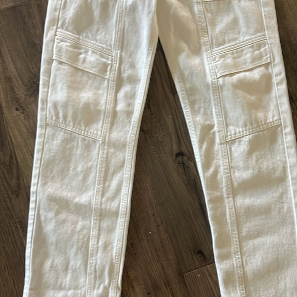 NEW AGOLDE cooper cargo pant in milkshake - Picture 6 of 9